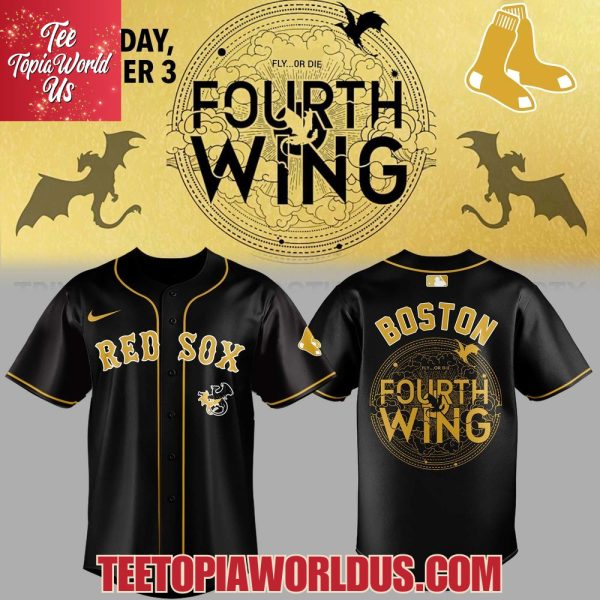 Boston Red Sox Fourth Wing Night Black Jersey