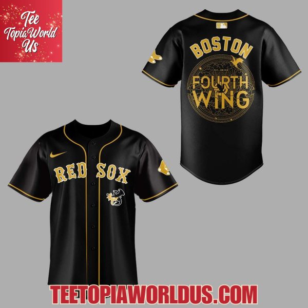 Boston Red Sox Fourth Wing Night Black Jersey