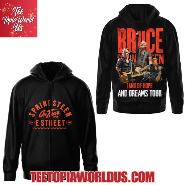 Bruce Springsteen Land Of Hope And Dreams Tour 2025 T-Shirt, Hoodie