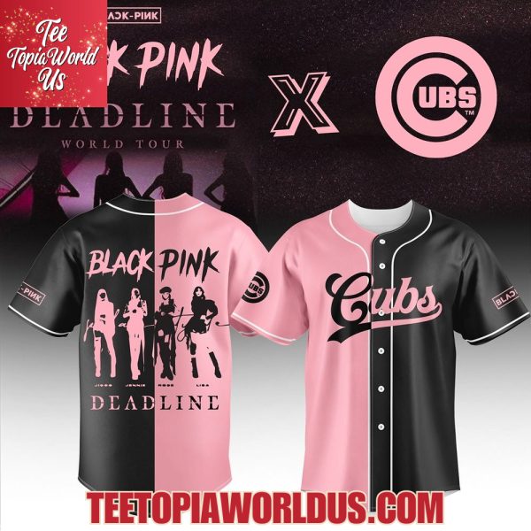 Chicago Cubs x Blackpink Deadline World Tour 2025 Basseball Jersey