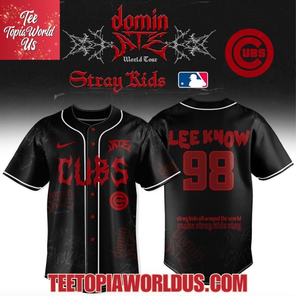 Chicago Cubs x Stray Kids Dominate World Tour 2025 Baseball Jersey