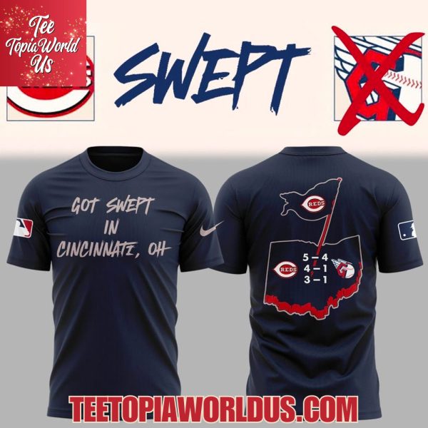Cincinnati Reds Got Swept In Cincinnati, OH Blue T-Shirt, Hoodie, Cap