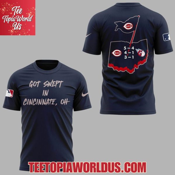 Cincinnati Reds Got Swept In Cincinnati, OH Blue T-Shirt, Hoodie, Cap
