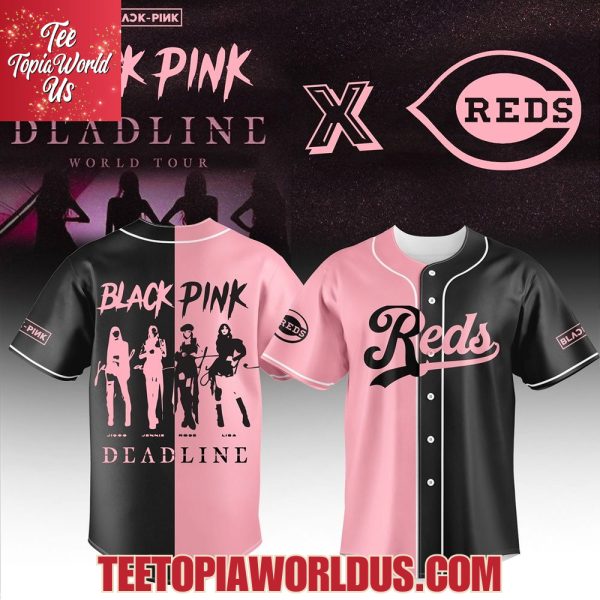 Cincinnati Reds x Blackpink Deadline World Tour 2025 Basseball Jersey