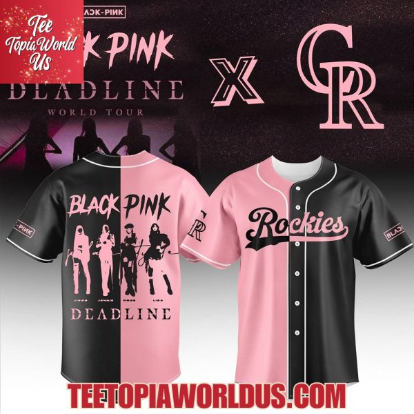 Colorado Rockies x Blackpink Deadline World Tour 2025 Basseball Jersey