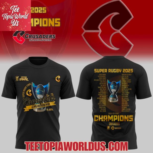 Crusaders Super Rugby Finals Champions 2025 T-Shirt, Hoodie, Cap