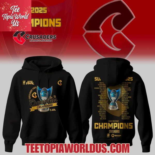 Crusaders Super Rugby Finals Champions 2025 T-Shirt, Hoodie, Cap