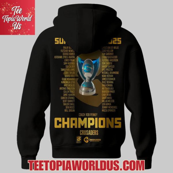 Crusaders Super Rugby Finals Champions 2025 T-Shirt, Hoodie, Cap
