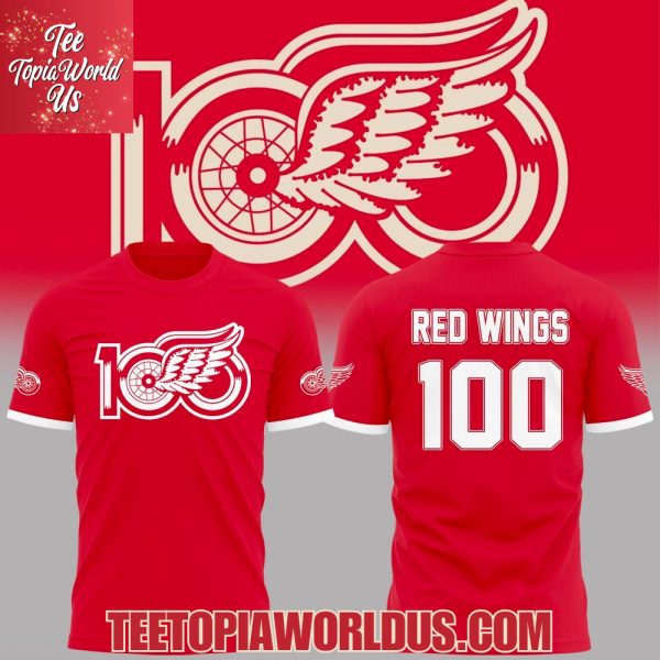 Detroit Red Wings 100th Anniversary T-shirt, Hoodie