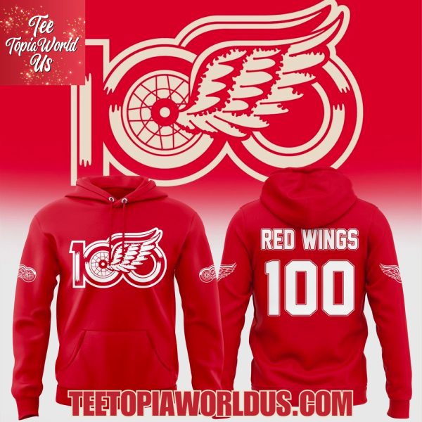 Detroit Red Wings 100th Anniversary T-shirt, Hoodie
