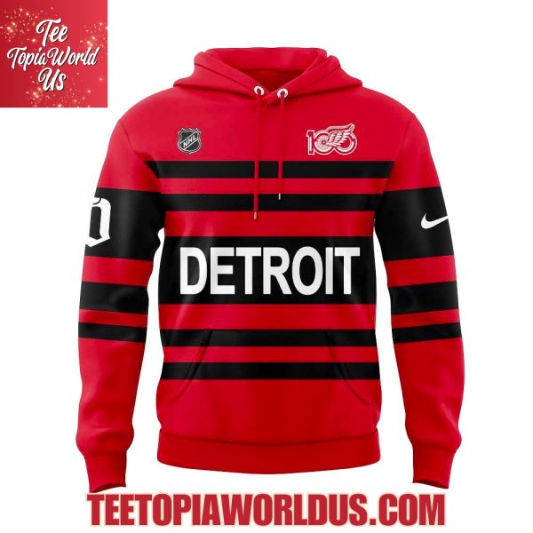Detroit Red Wings Centennial Uniform Retro Hoodie