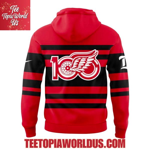 Detroit Red Wings Centennial Uniform Retro Hoodie