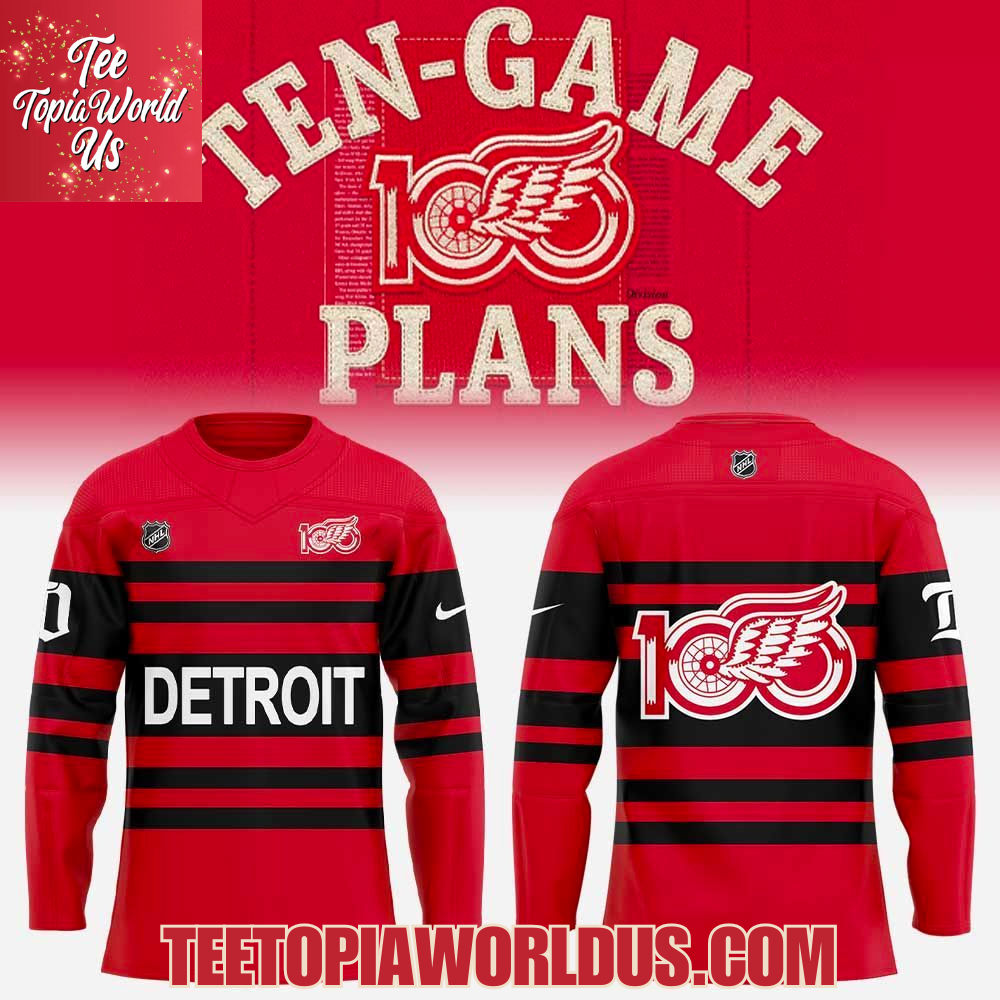 Detroit Red Wings Centennial Uniform Retro Jersey Detroit Red Wings Centennial Uniform Retro Jersey