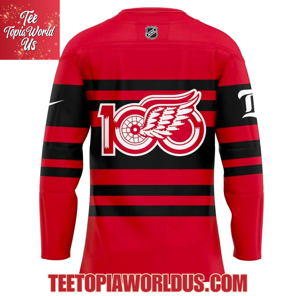 Detroit Red Wings Centennial Uniform Retro Jersey Detroit Red Wings Centennial Uniform Retro Jersey
