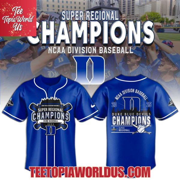 Duke Blue Devils 2025 Super Regionals Champions Jersey, Cap