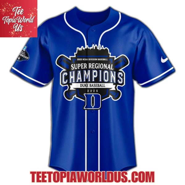 Duke Blue Devils 2025 Super Regionals Champions Jersey, Cap