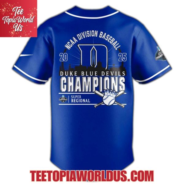 Duke Blue Devils 2025 Super Regionals Champions Jersey, Cap