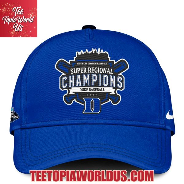 Duke Blue Devils 2025 Super Regionals Champions Jersey, Cap