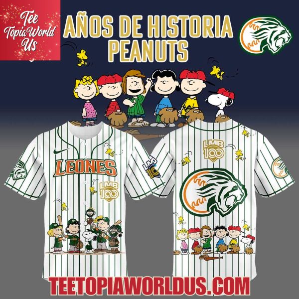 Edición limitada Sultanes de Monterrey x 100 Años De Historia Peanuts Jersey