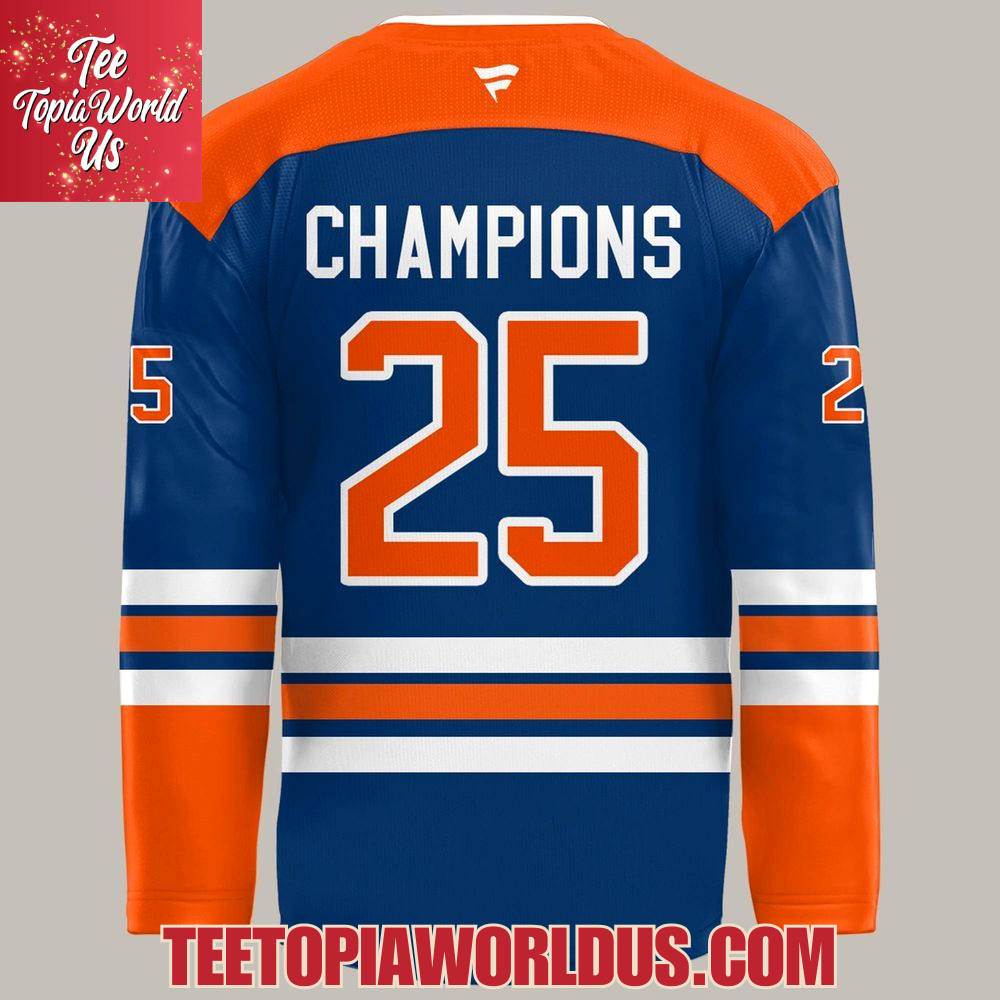 Edmonton Oilers 2025 Stanley Cup Champions Hockey Jersey Edmonton Oilers 2025 Stanley Cup Champions Hockey Jersey