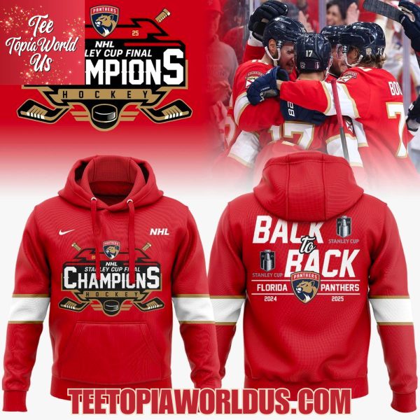 Florida Panthers Back To Back 2025 Stanley Cup Champions T-Shirt, Hoodie, Cap