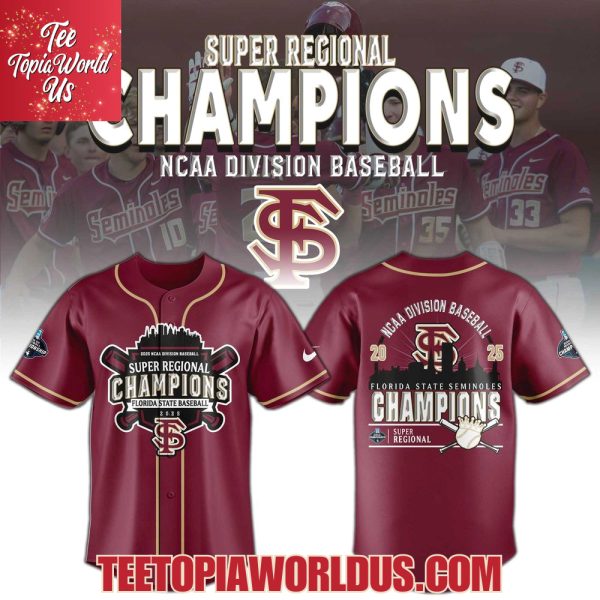 Florida State Seminoles 2025 Super Regionals Champions Jersey