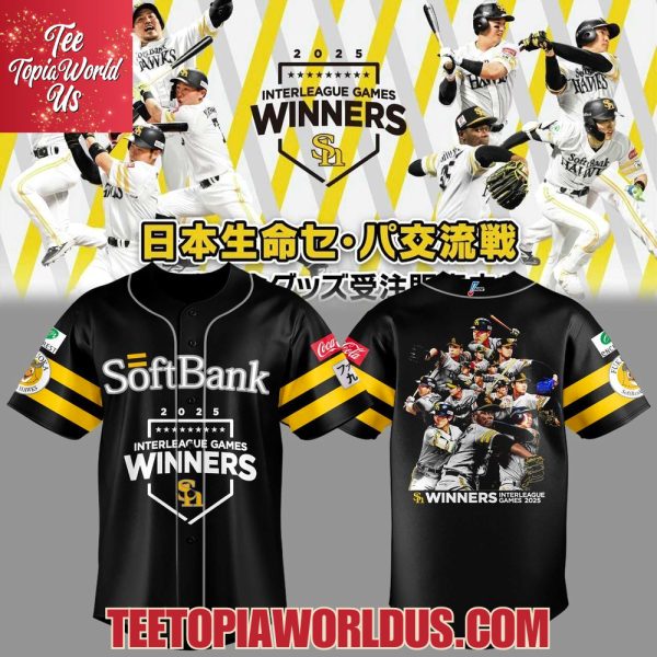 Fukuoka Hawks Baseball 2025 Interleague Games Winners Jersey