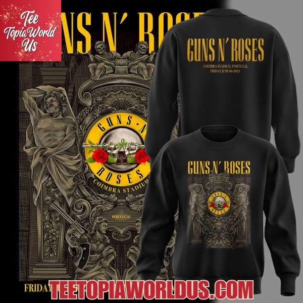 Guns N’ Roses World Tour to Portugal 2025 Hoodie, Cap
