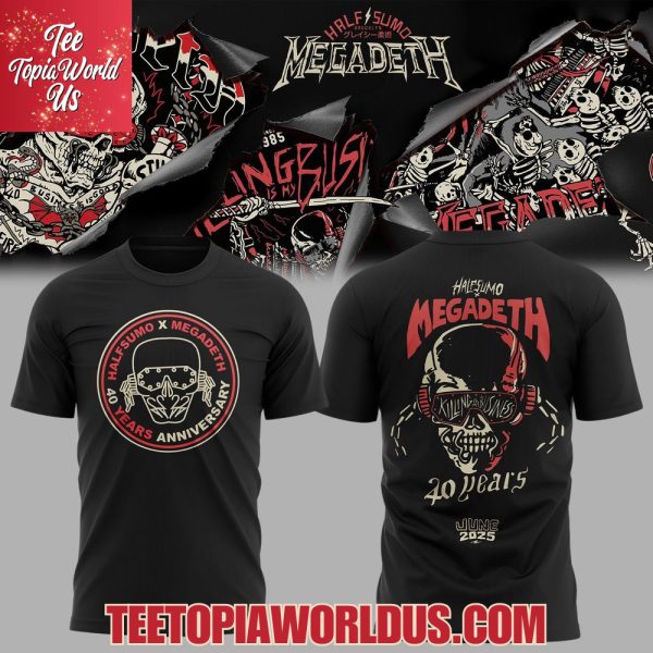 Half Sumo x Megadeth 40 Years T-Shirt, Hoodie
