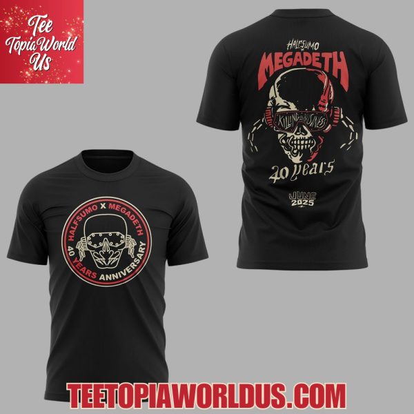 Half Sumo x Megadeth 40 Years T-Shirt, Hoodie