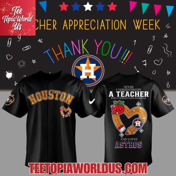 Houston Astros Teacher Appreciation Week Baseball Jersey