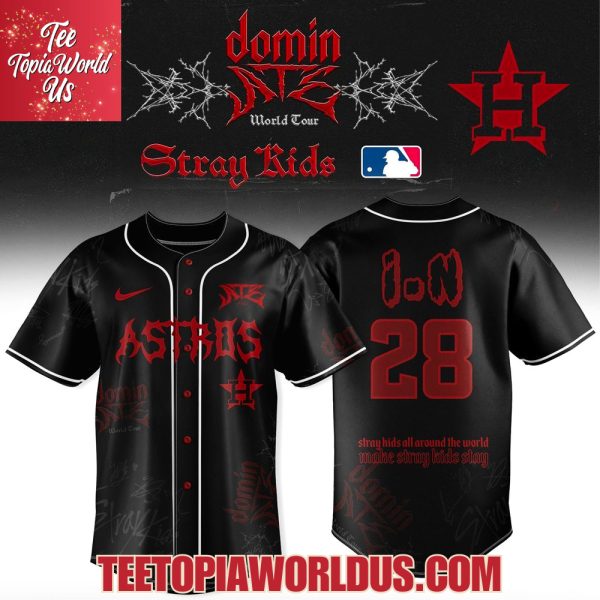 Houston Astros x Stray Kids Dominate World Tour 2025 Baseball Jersey
