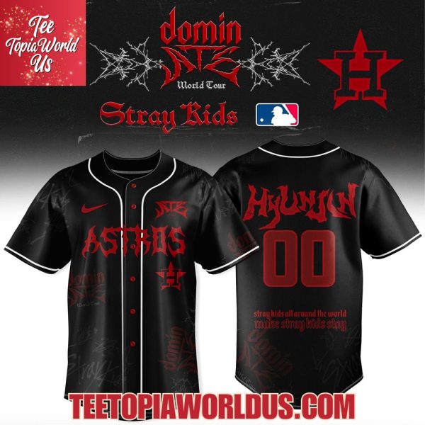 Houston Astros x Stray Kids Dominate World Tour 2025 Baseball Jersey