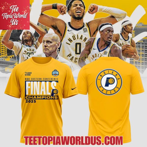 Indiana Pacers NBA Eastern Conferrence Finals Champions 2025 T-Shirt, Hoodie