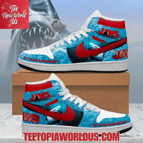 Jaws 50th Years Anniversary Air Jordan 1, Hightop
