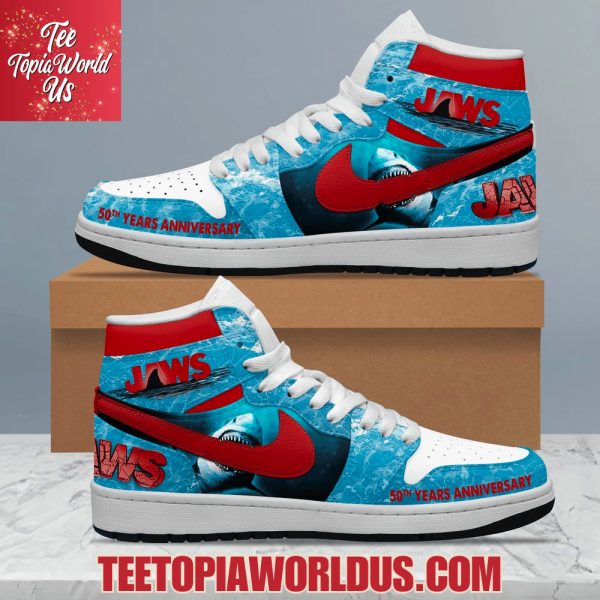 Jaws 50th Years Anniversary Air Jordan 1, Hightop
