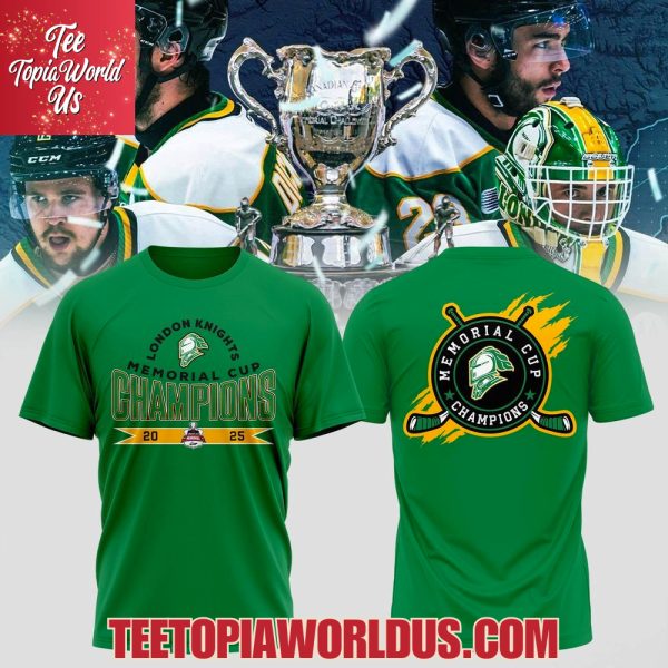 Knights Reign Supreme 2025 Memorial Cup Champions Green T-Shirt, Hoodie, Cap