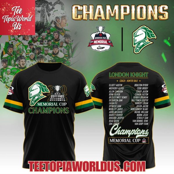 London Knights Champions Memorial Cup 2025 T-Shirt, Hoodie, Cap