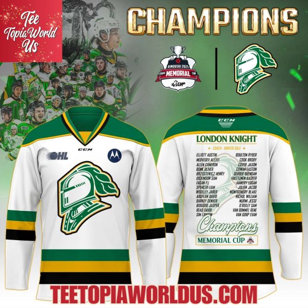 London Knights Champions Memorial Cup 2025 VCPO Hockey Jersey