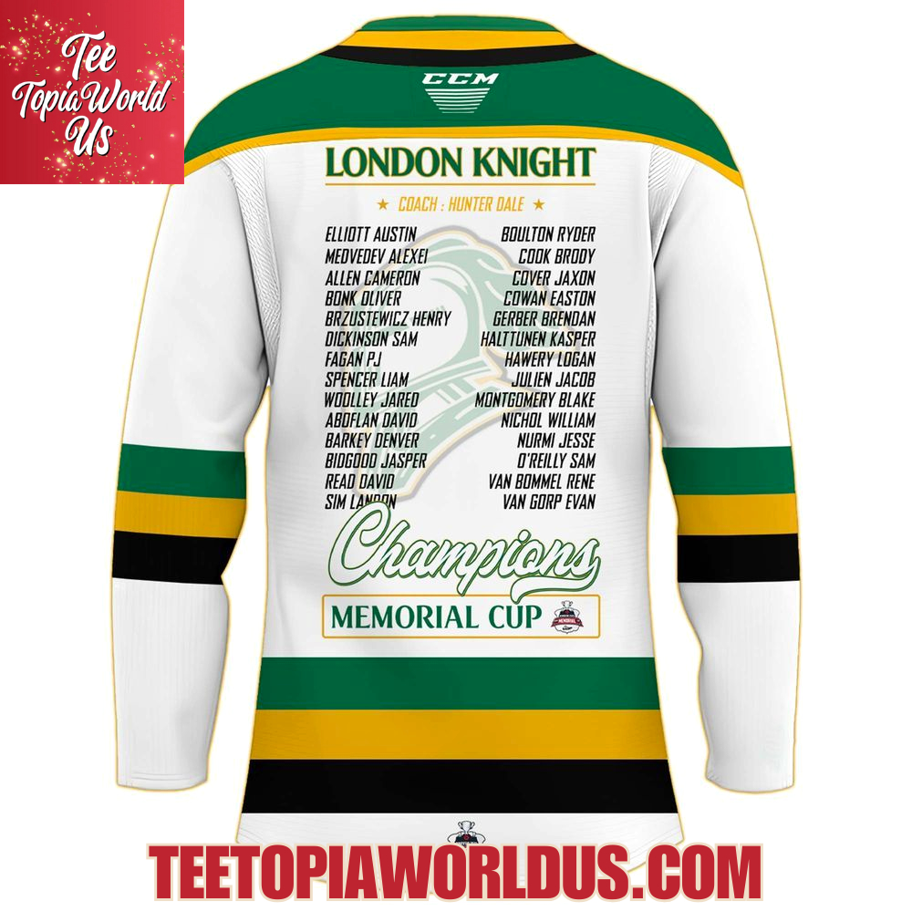 London Knights Champions Memorial Cup 2025 VCPO Hockey Jersey London Knights Champions Memorial Cup 2025 VCPO Hockey Jersey