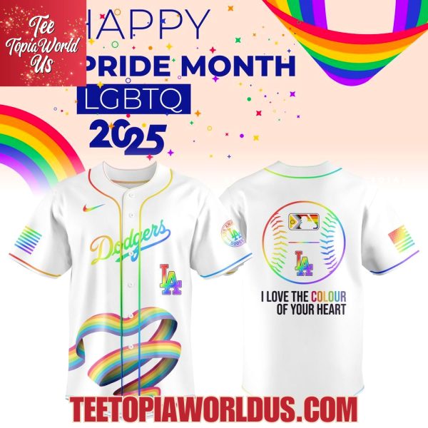 Los Angeles Dodgers x Pride Month 2025 Baseball Jersey