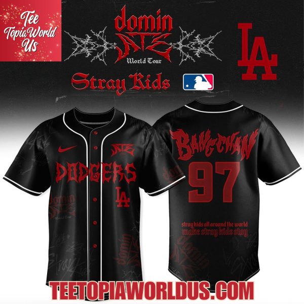 Los Angeles Dodgers x Stray Kids DominATE World Tour 2025 Baseball Jersey