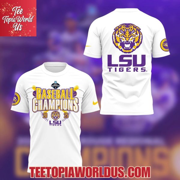 LSU Baseball The 2025 Baton Rouge Regional Champs White T-Shirt, Hoodie, Cap