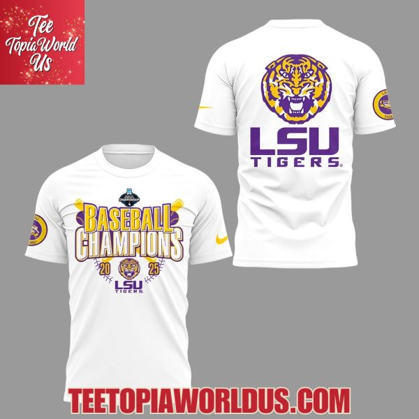 LSU Baseball The 2025 Baton Rouge Regional Champs White T-Shirt, Hoodie, Cap
