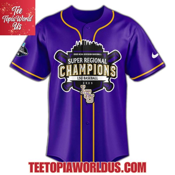 LSU Tigers 2025 Super Regionals Champions Jersey