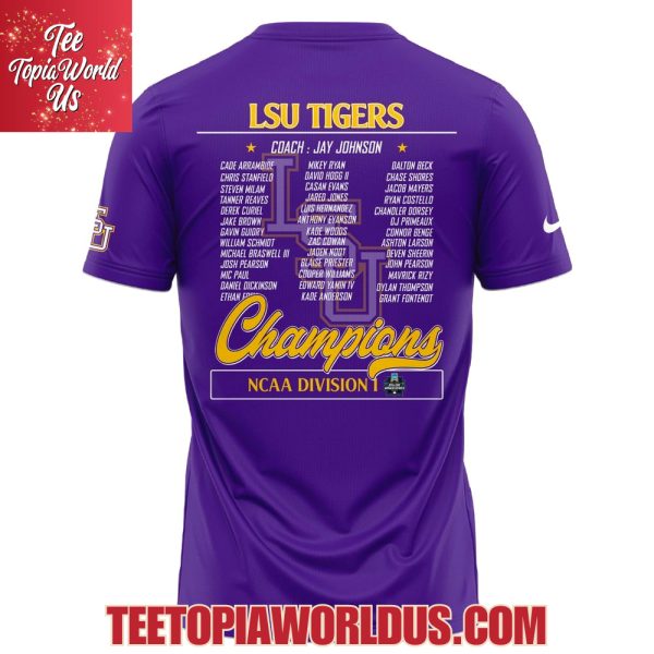 LSU Tigers National Champions 2025 NCAA Division I T-Shirt, Hoodie, Cap