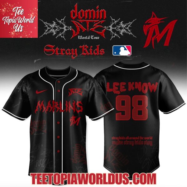 Miami Marlins x Stray Kids Dominate World Tour 2025 Baseball Jersey