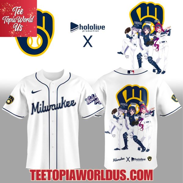 Milwaukee Brewers x Hololive Night Collaboration Jersey