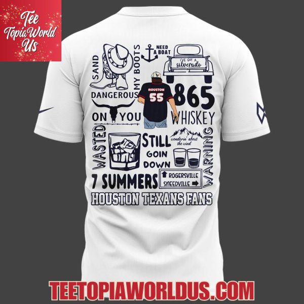 Morgan Wallen x Houston Texans White T-Shirt, Hoodie
