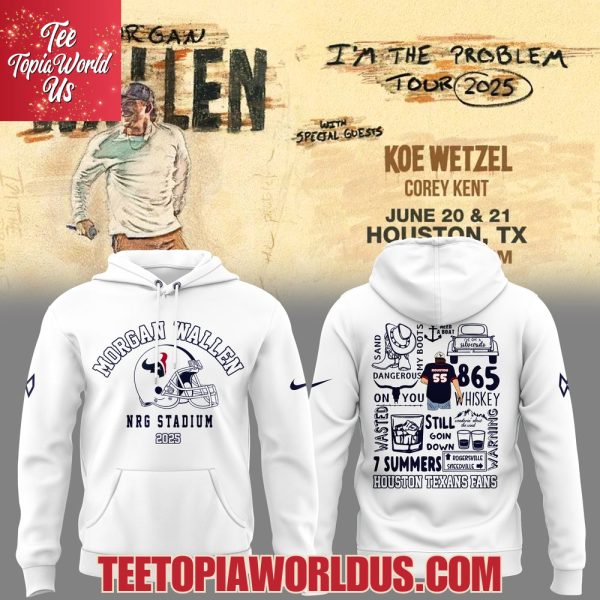 Morgan Wallen x Houston Texans White T-Shirt, Hoodie